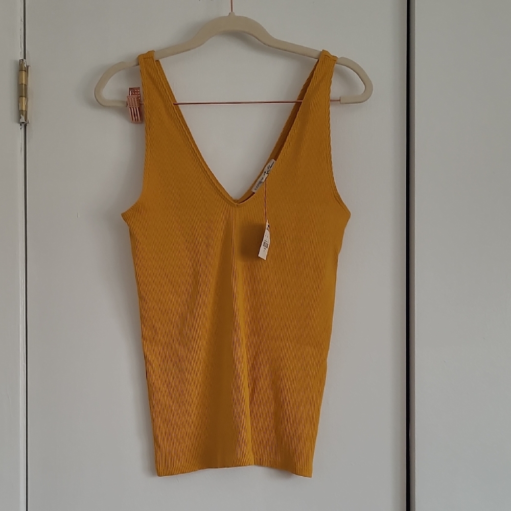 Mustard Yellow Women's Sleeveless Top
